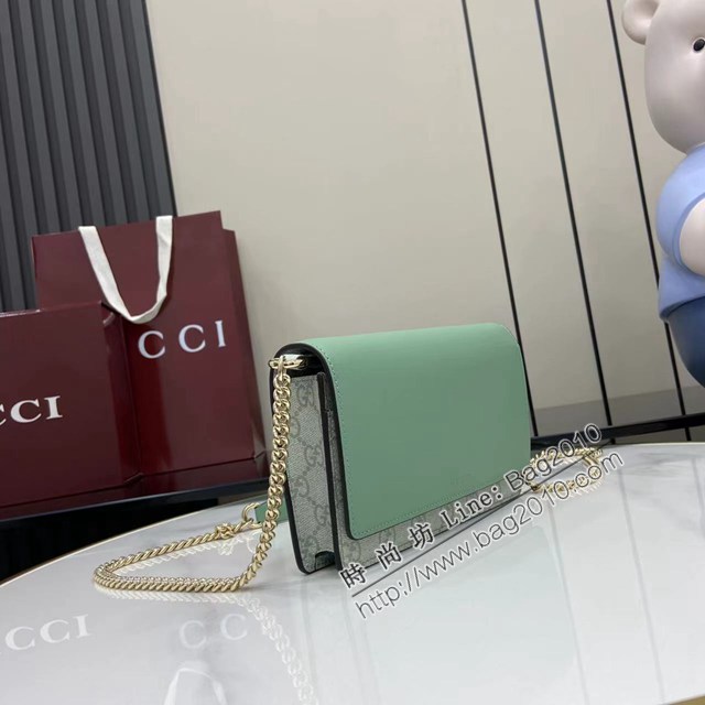 Gucci專櫃古馳最新款Emblem系列鏈式錢包小斜挎女包 jh2933型號：826720